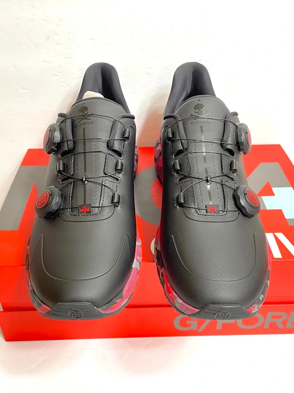 G/FORE G/DRIVE Perforated TPU Camo Golf Shoes Men's Size 9 Onyx GMF000041